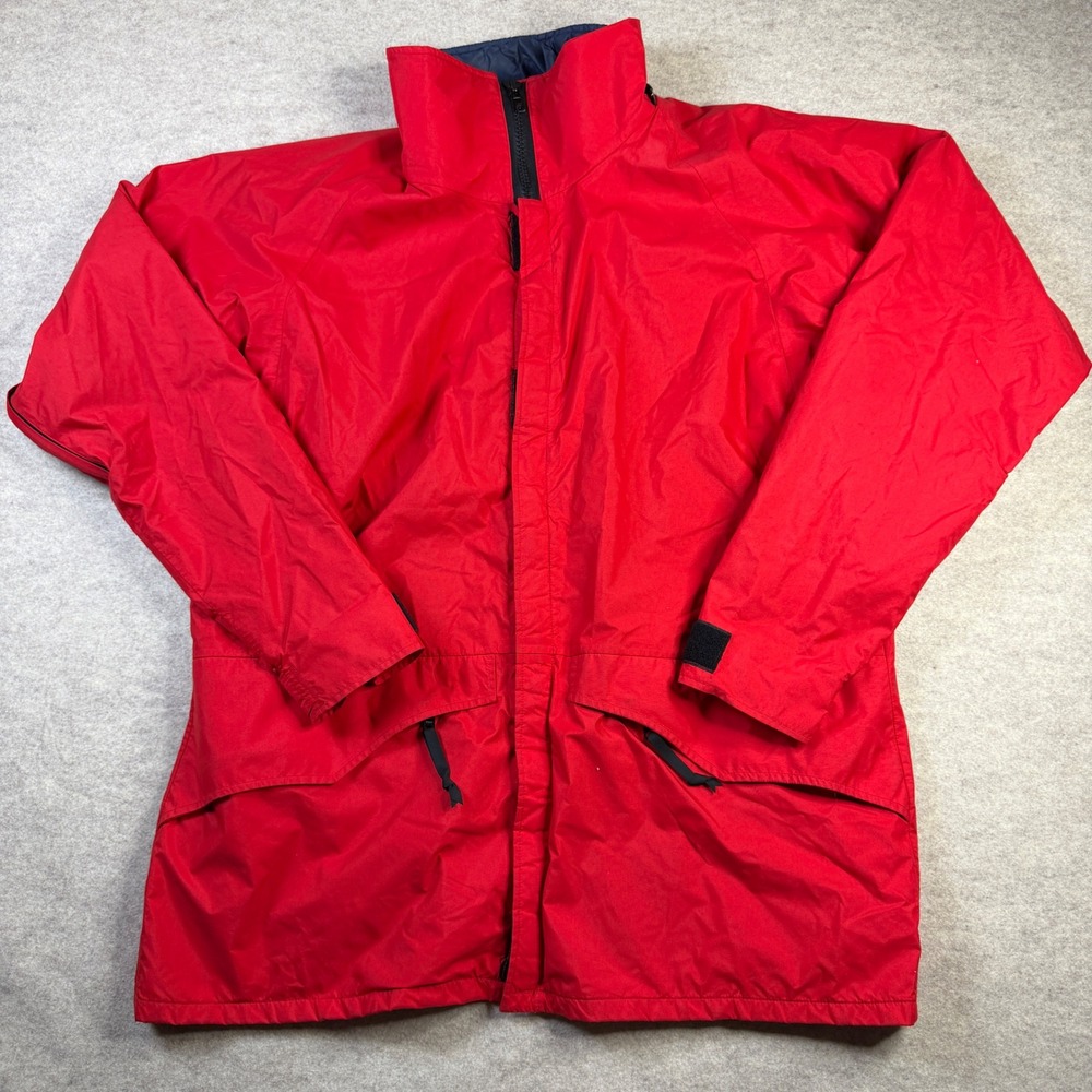 Vintage Marmot Mountain Works Gore-Tex Red Jacket Parka Mens XL